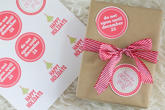 Printable Christmas Sticker Sheet