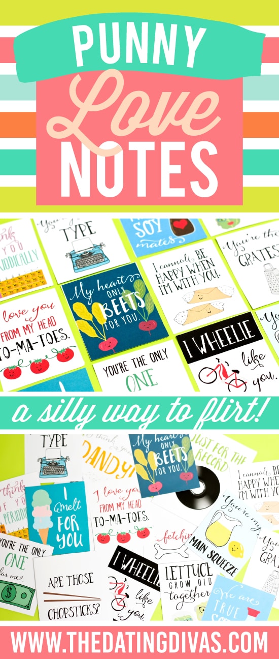 Punny love notes printable