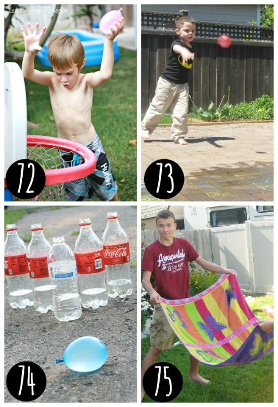 Outdoor water games.
