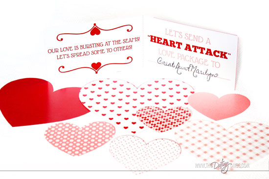 Valentine Countdown Heart Attack Activity