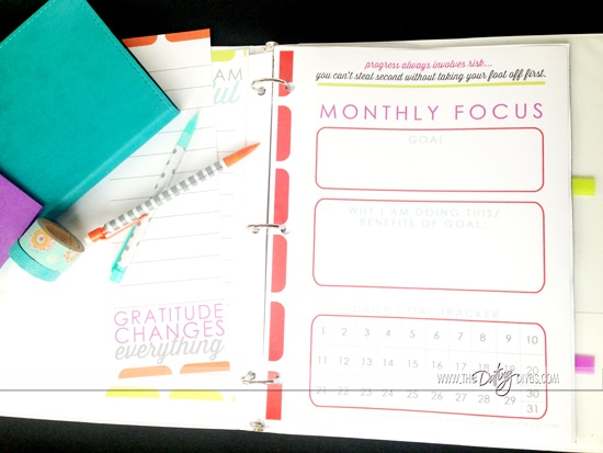 Complete set of printables for planning, finance, goal setting, meal planning, and more from dateyourspouse.com