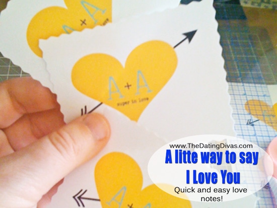 A little way to say I love you notes