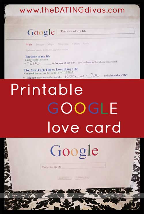 Google love card idea