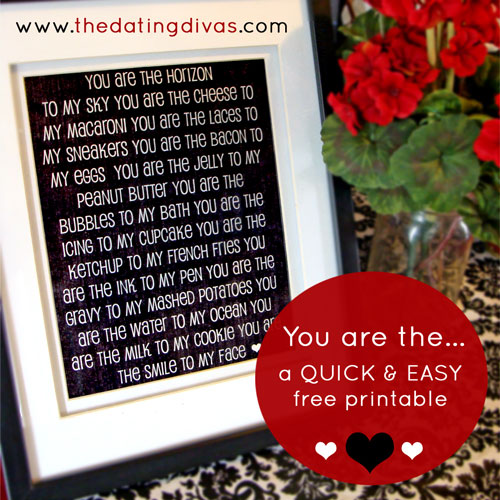 You are the printable quote