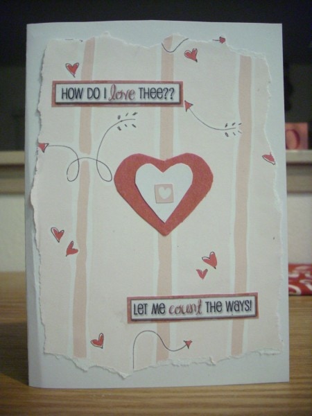 How do I love thee lift the flap card