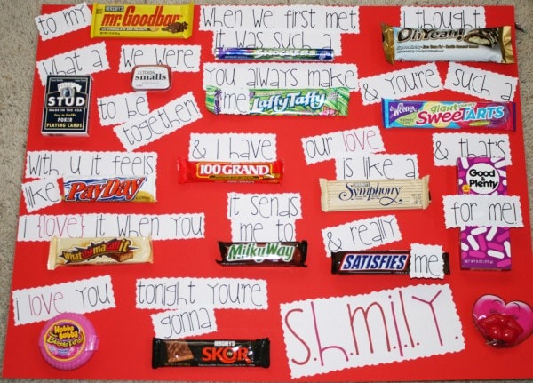 Candy bar card idea